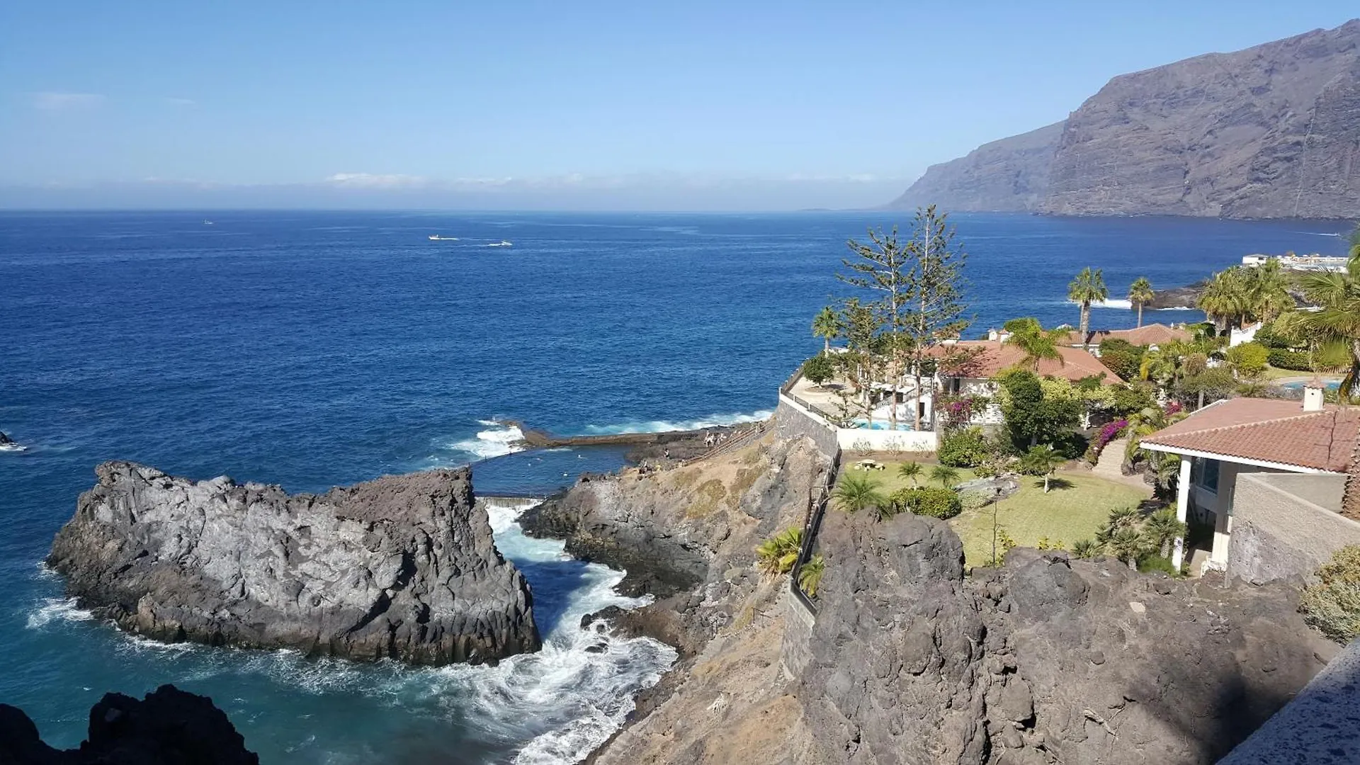 פוארטו דה סנטיאגו Los Gigantes Cliffs Sapphire Oceanview With Parking דירה